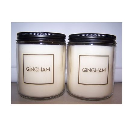 Bath & Body Works Gingham Scented Jar Candle with Lid 7 oz - Lot of 2