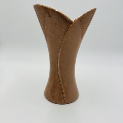 Red Wing Vase Pottery Tan Brown 10 1/2" USA 1625 Large Decor Vintage MCM