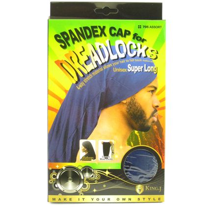 KING.J UNISEX SUPER LONG SPANDEX CAP FOR DREADLOCKS (705 & 706)