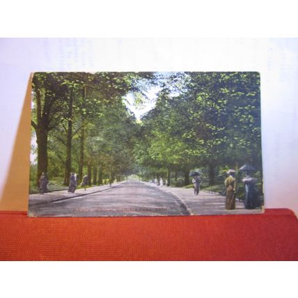 AVENUE, ROYAL VICTORIA PARK, BATH.SOMERSET. used antique postcard 1907 pm #
