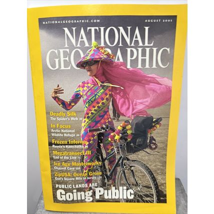 National Geographic Magazine August 2001 Going Public Vintage Collectible .