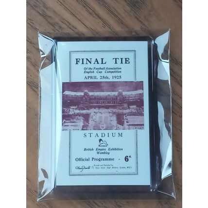 1925 FA Cup Final Programme Cover fridge magnet - Sheff Utd vs Cardiff City