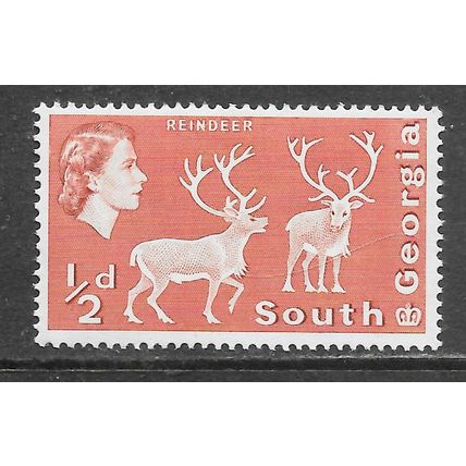 SOUTH GEORGIA 1963 QE2 REINDEER MNH UNMOUNTED MINT SG1 1 SG