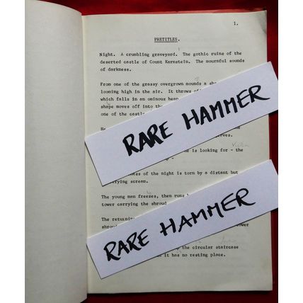 VAMPIRE LOVERS, The (1963) RARE Vintage Hammer Pre-production Booklet