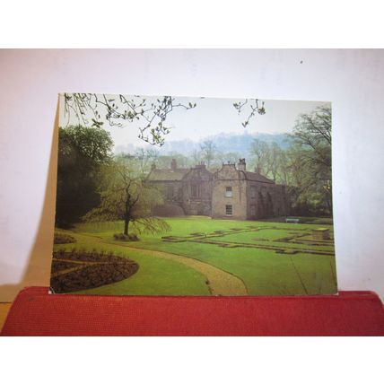 WHALLEY ABBEY, CLITHEROE, LANCASHIRE used postcard by J Arthur Dixon 1976 pm =