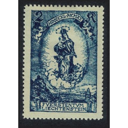 Liechtenstein 'Madonna' Prince John's 80th Birthday 2Kr 1920 MH SG#45A