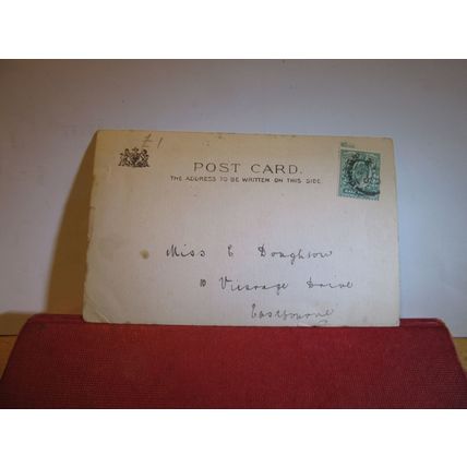 CANAL LOCK used antique postcard by Raphael Tuck art series 1903? pm =