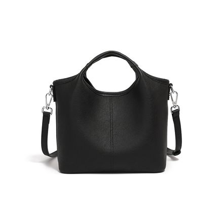 Women Genuine Leather Shoulder Bags Classic Crossbody Purses Black