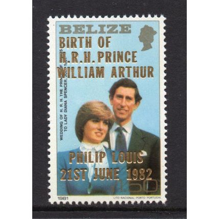 Belize - 1982 - $1.50 Birth of Prince William (Large Size Stamp) MNH