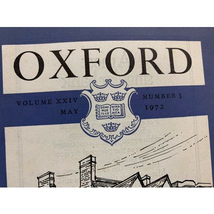 1972 "OXFORD SOCIETY" VOLUME 24 #3 SMALL ILLUSTRATED PAPERBACK BOOK (LL)