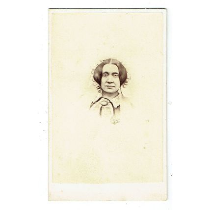 Victorian cdv photo portrait woman Boston Mass USA photographer