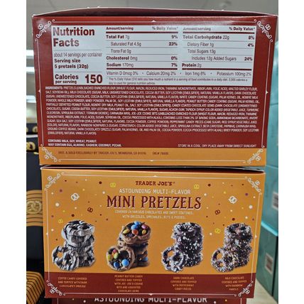 Trader Joe's Astounding Multi-Flavor Mini Pretzels 16oz 454g (2 Boxes)