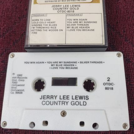 Jerry Lee Lewis - Country Gold - Released 1982 - Cassette Tape - Used
