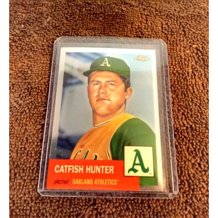 2022 Topps Chrome # 269 Catfish Hunter Refractor NM-MT Or Better