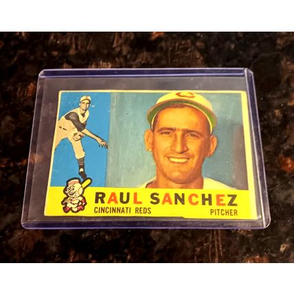 1960 Topps 311 Raul Sanchez Cincinnati Reds Pitcher 1.0 Poor No Crease