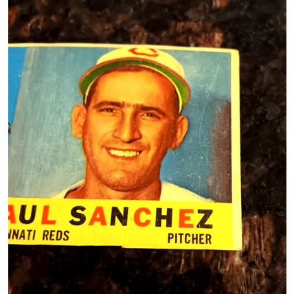 1960 Topps 311 Raul Sanchez Cincinnati Reds Pitcher 1.0 Poor No Crease