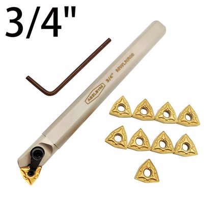 3/4" Lathe Internal Boring Bar Turning Tool Holder S20R-MWLNR08 with Indexable C