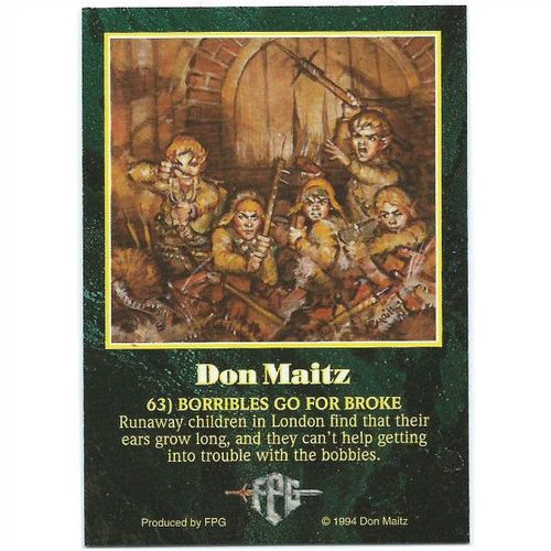 Don Maitz Series 1 Fantasy Art - #63 - Borribles Go For Broke