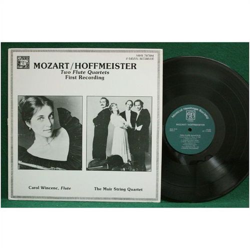 Wincenc/Muir String Qt. - Mozart/Hoffmeister: 2 Flute Qt.-1st Rec. - MHS 7078-NM