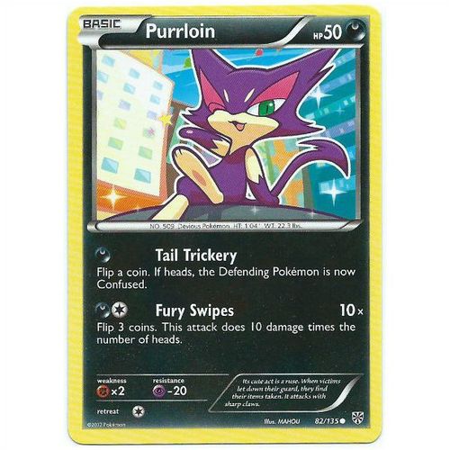 Pokemon Black & White Plasma Storm - #82/135 - Purrloin