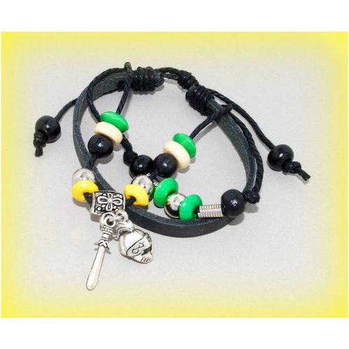 Beachwear Bracelet Centurion Charm Braid Cord Surfer Wristband Jewellery 1272