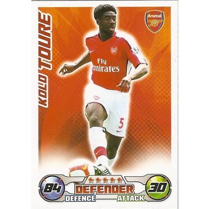 Topps Match Attax 2008/09 Cards: Arsenal - Defender, Touré (Kolo)