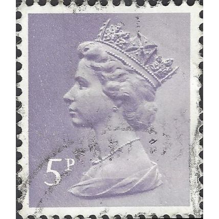 GB, Queen Elizabeth Machin, lilac 1971, 5p, #3