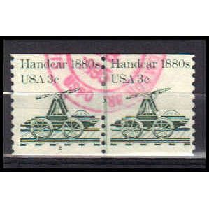 Used 1898 3c Handcar Fine CNP Left 2 PA0318
