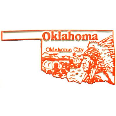 Oklahoma Oklahoma City United States Fridge Magnet