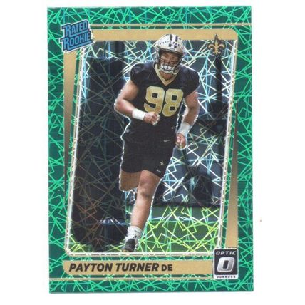 OPTIC RATED ROOKIE GREEN PRIZM LAZER PAYTON TURNER