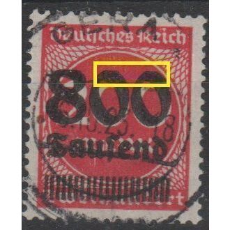 Mi: 303A (V); used :1923; Cat € 600.00