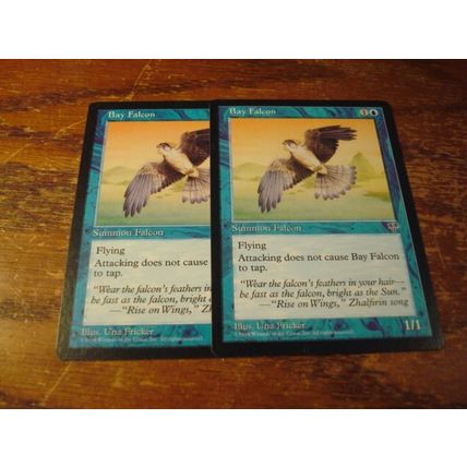 Magic The Gathering, MTG, 2-Cards, 1996, BAY FALCON, ex/nm