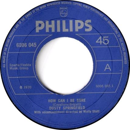 Dusty Springfield - How Can I Be Sure 7", Single Very Good Plus (VG+)