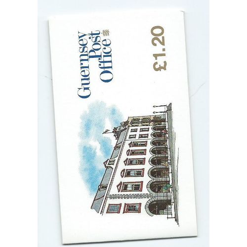 guernsey stamp booklet 1.20 french halles