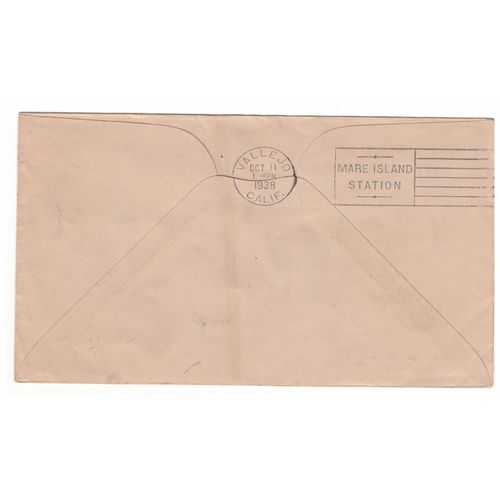 UNITED STATES OF AMERICA USA 1938 USS TURKEY FIRST DAY POST OFFICE BIRD CACHET