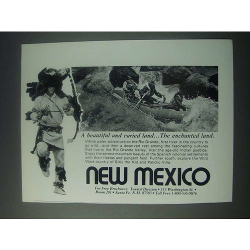 1977 New Mexico Tourism Ad - A Beautiful and Varied Land