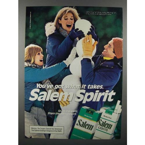 1984 Salem Cigarette Ad - Spirit