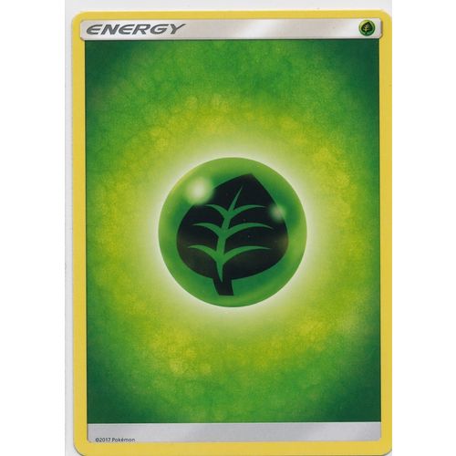 Pokemon Sun & Moon Guardians Rising Grass Energy Card