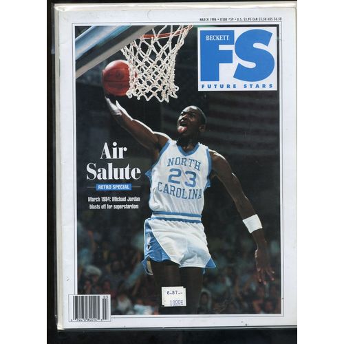 MICHAEL JORDAN, BECKETT FS CARD monthly 1996 #56 NORTH CAROLINA