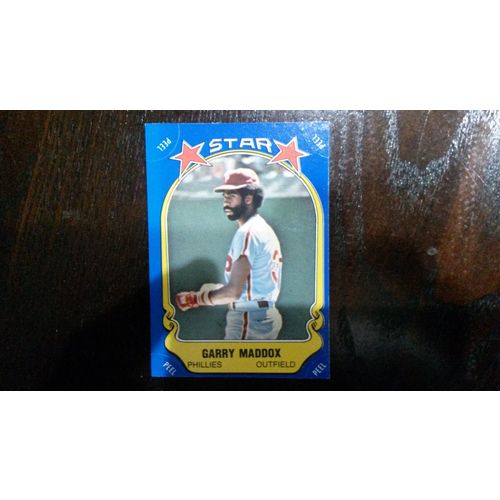 1981 Fleer Star Sticker Card # 070 Garry Maddox Ex (5) Philadelphia Phillies