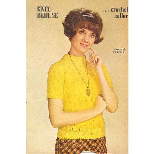 Knit Blouse Pattern Knit Blouse (1)