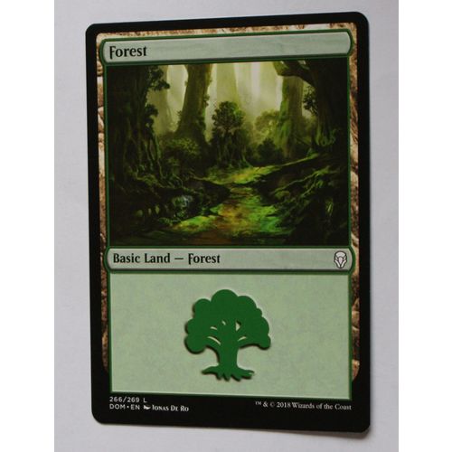 Magic the Gathering MTG CCG: Dominaria - # 266 Forest (A) 2018 WotC