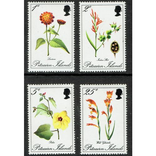 Pitcairn Island 1970 Flowers set 4v SG107-110 UM