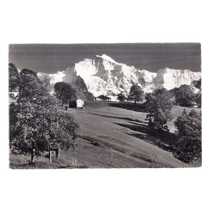 BEL BEATENBERG, SWITZERLAND used vintage postcard RP 1967 postmark