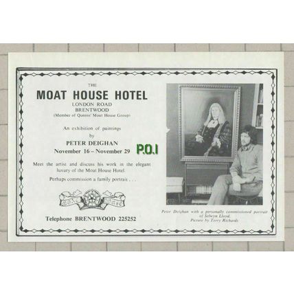 (C58) Moat House Hotel Brentwood Essex Peter Deighan Artist Selwyn Lloyd 1973