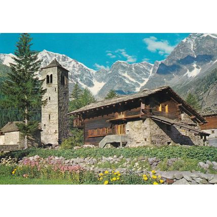 Macugnaga Italy Postcard used VGC