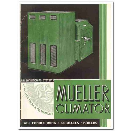 L J Mueller Furnace Company 1935 vintage heating catalog air condition