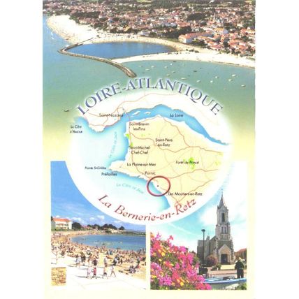 France; land map; views; Loire-Atlantique, Retz