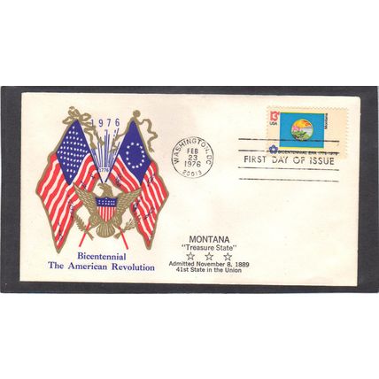 FDC Boerger Cachets 1673 13c Montana (Cachet-U/A) CV00728