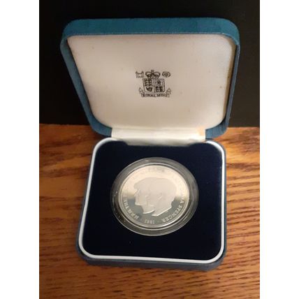 1981 Limited Edition Silver Proof Boxed UK 25p Crown Coin - Charles & Di Wedding